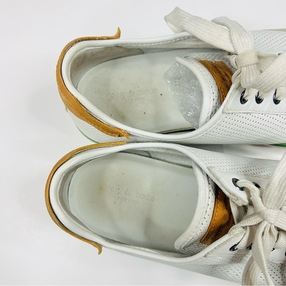 Rag & Bone “Brightest White” RB Army Low Top Sneakers 39.5 - Picture 5 of 7